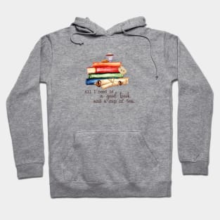 Good Book and cup of tea Hoodie